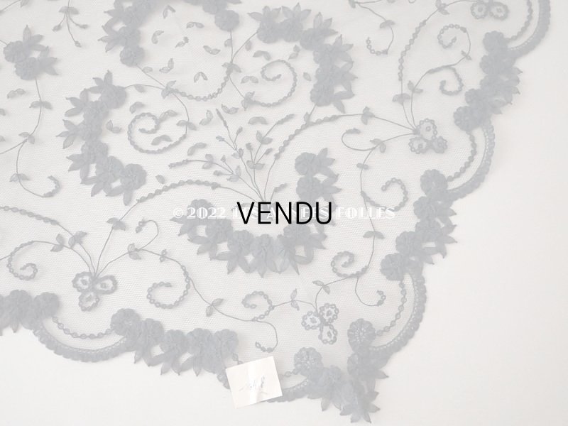 画像14: 新品同様 アンティーク プリンセスレースのショール  144×57cm