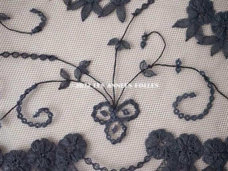 画像6: 新品同様 アンティーク プリンセスレースのショール  144×57cm