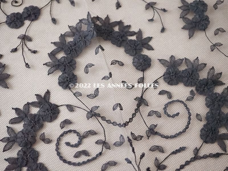 画像3: 新品同様 アンティーク プリンセスレースのショール  144×57cm