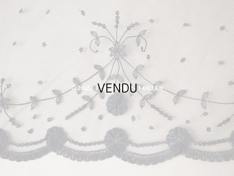 画像4: 新品同様 アンティーク プリンセスレースのショール 　143×59cm