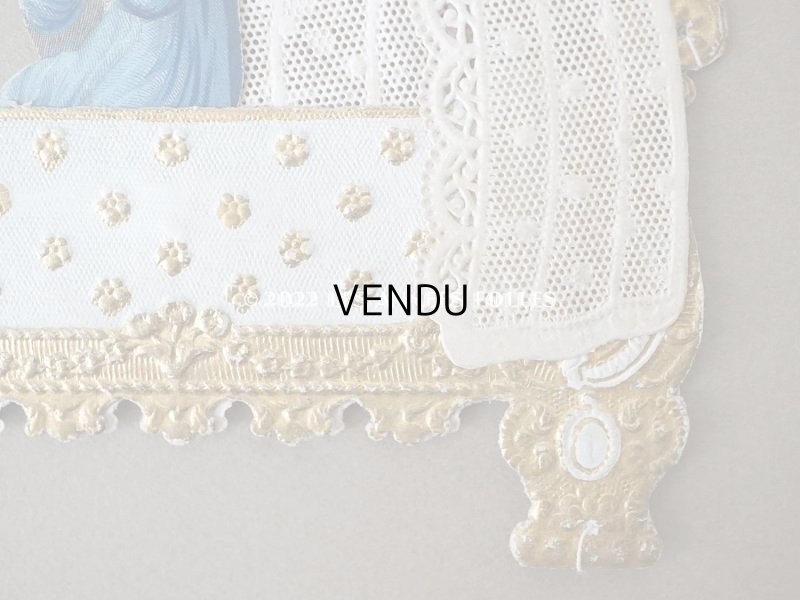 画像5: 19世紀  アンティーク  立体カニヴェ  祈りを捧げる子供