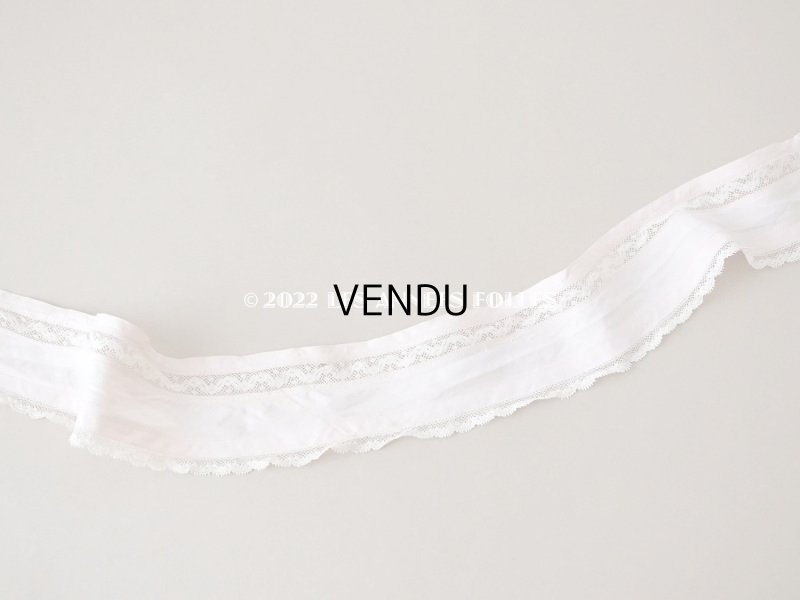 画像5: アンティーク  レース付　ベビーピンクのリボン  83cm