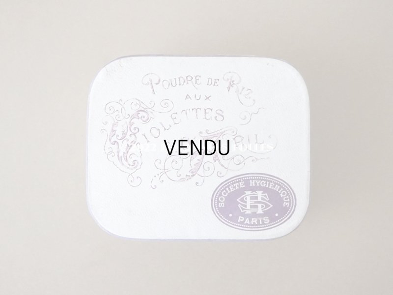 画像4: アンティーク パウダーボックス POUDRE DE RIZ AUX VIOLETTES D'AVRIL - SOCIETE HYGIENIQUE PARIS -