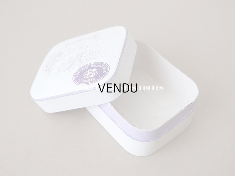 画像3: アンティーク パウダーボックス POUDRE DE RIZ AUX VIOLETTES D'AVRIL - SOCIETE HYGIENIQUE PARIS -