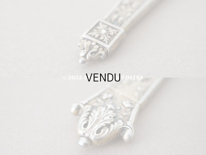 画像4: 19世紀末 アンティーク ヴェルメイユ製 薔薇模様 ニードルケース