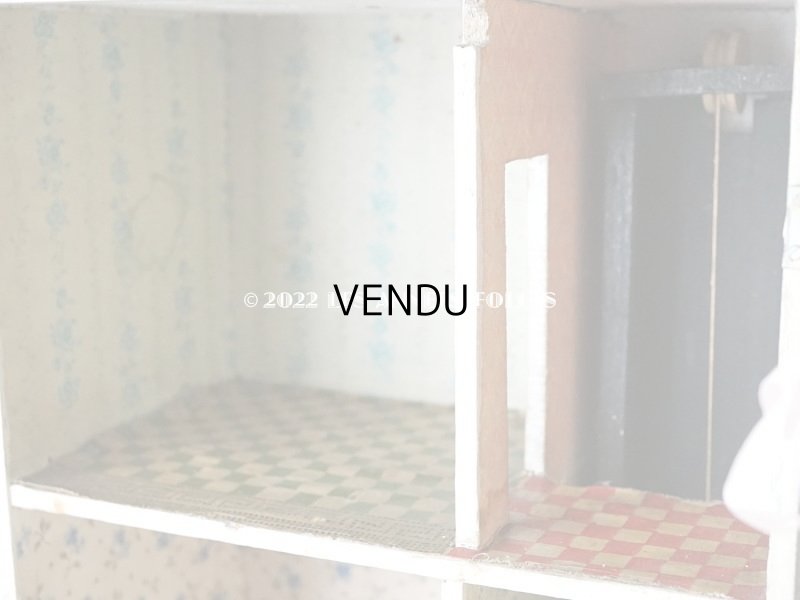 画像15: アンティーク ドールハウス 47.5×27×20.5cm