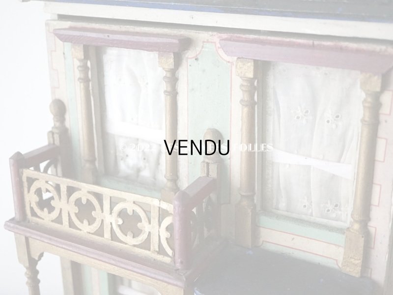 画像7: アンティーク ドールハウス 47.5×27×20.5cm