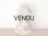 1900年頃 アンティーク 立体クロモ　窓辺の少女 ポップアップ　