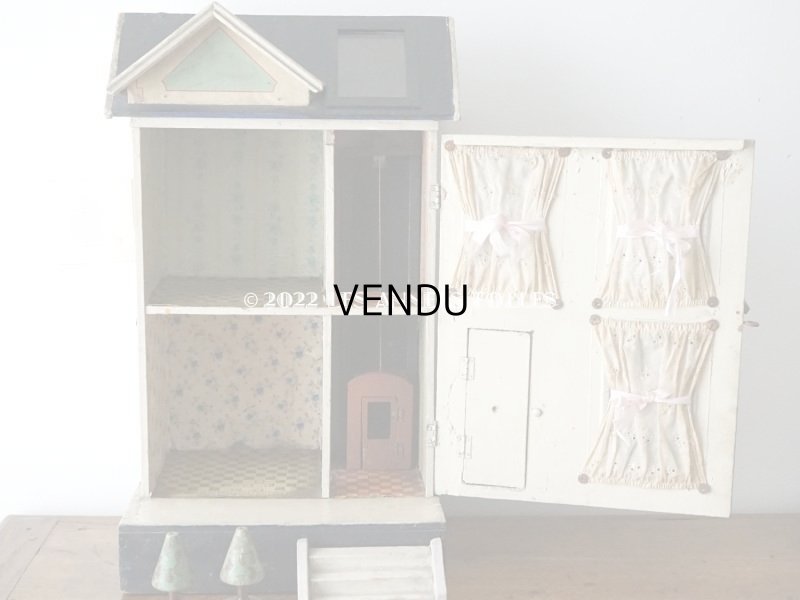 画像12: アンティーク ドールハウス 47.5×27×20.5cm