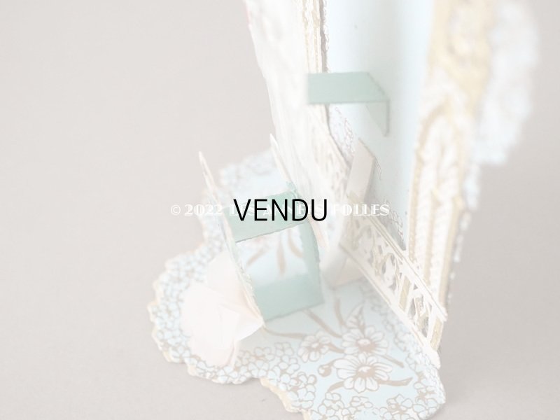 画像7: アンティーク  初聖体の立体カニヴェ 教会のフレーム ポップアップ クロモ