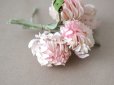 画像2: アンティーク  シロツメクサの布花 淡いピンク (2)