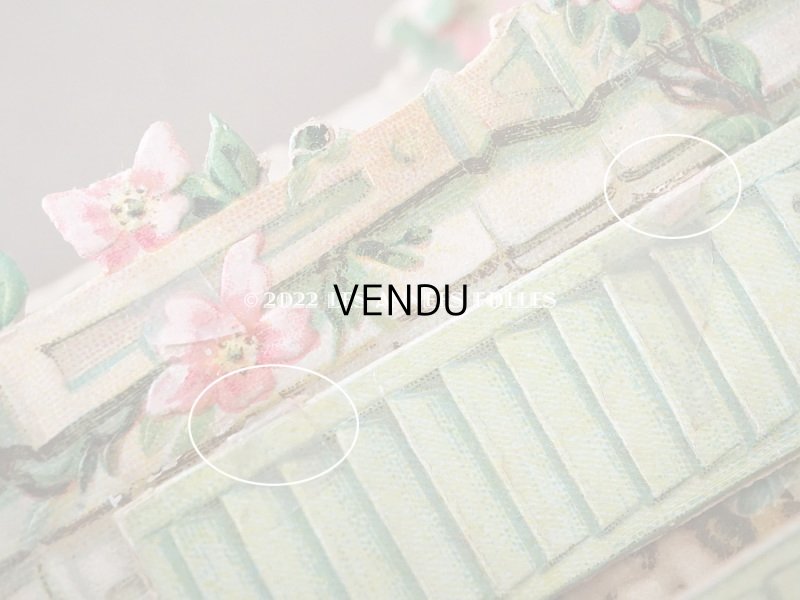 画像8: 1900年頃 アンティーク 立体クロモ 窓辺の少女 ポップアップ