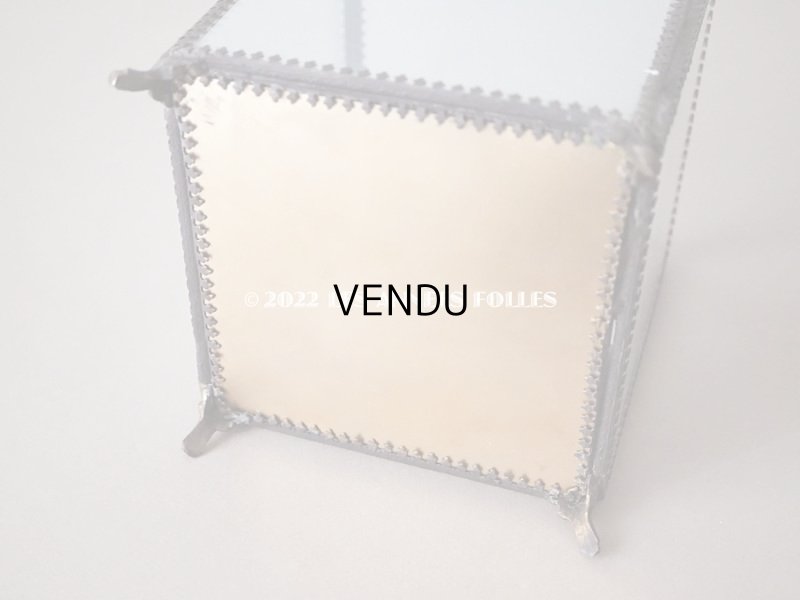 画像13: 【12周年セール対象外】19世紀 アンティーク 大きなコフレ グローブ・ド・マリエ　ジュエリーボックス グリーンのシルククッション