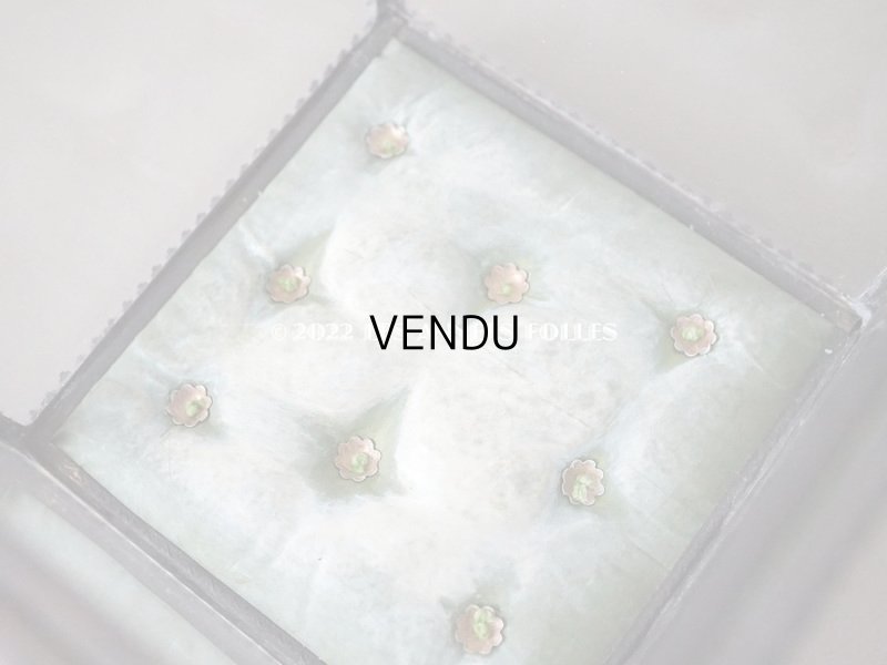 画像9: 【12周年セール対象外】19世紀 アンティーク 大きなコフレ グローブ・ド・マリエ　ジュエリーボックス グリーンのシルククッション