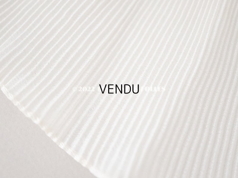 画像5: 【12周年セール対象外】アンティーク 幅広 プリーツリボン エクリュ  65cm  幅8cm