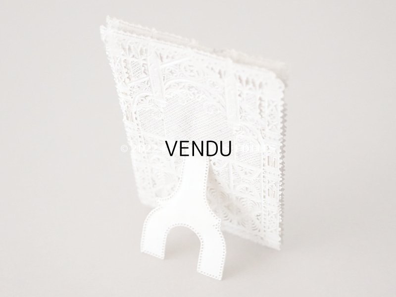 画像6: 【12周年セール対象外】19世紀末 アンティーク  初聖体の立体カニヴェ 教会のフレーム ポップアップ クロモ シルバー