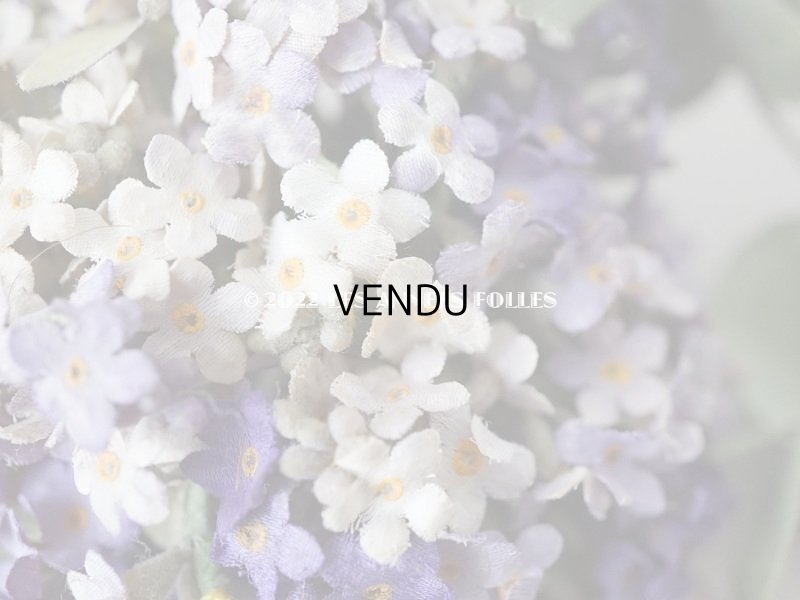 画像5: 【12周年セール対象外】アンティーク  紫の勿忘草の布花