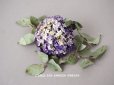 画像1: 【12周年セール対象外】アンティーク  紫の勿忘草の布花  (1)