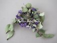 画像7: 【12周年セール対象外】アンティーク  紫の勿忘草の布花 