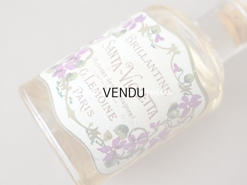 画像8: アンティーク 菫のパフュームボトル BRILLANTINE SANTA-VIOLETTA - G.LEMOINE PARIS -
