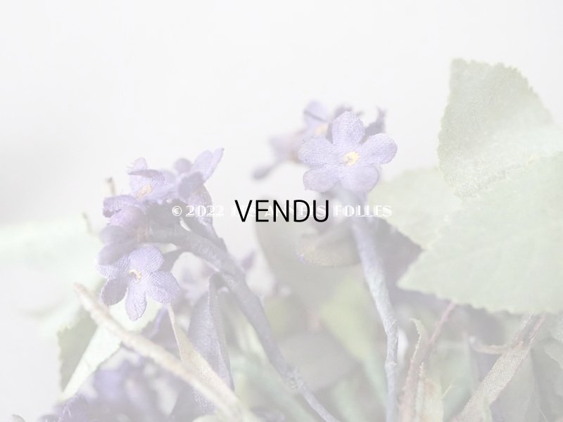 画像9: 【12周年セール対象外】アンティーク  紫の勿忘草の布花