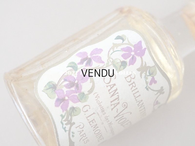 画像9: アンティーク 菫のパフュームボトル BRILLANTINE SANTA-VIOLETTA - G.LEMOINE PARIS -