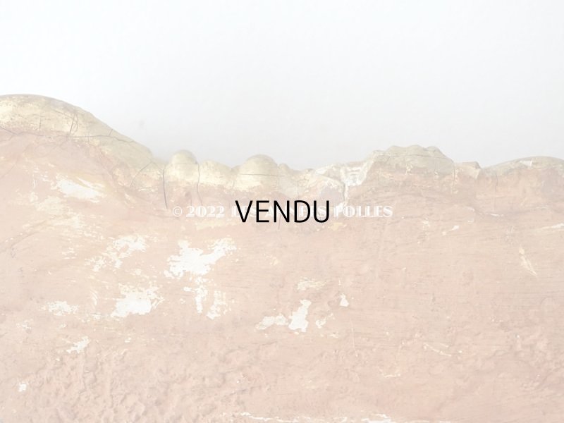 画像9: 【12周年セール対象外】19世紀末 アンティーク ロカイユ装飾の台座 ブラウンのベルベット