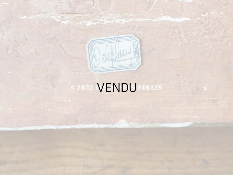 画像7: 【12周年セール対象外】19世紀末 アンティーク ロカイユ装飾の台座 ブラウンのベルベット