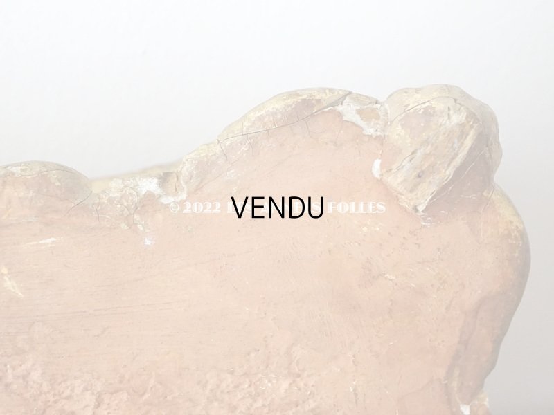 画像8: 【12周年セール対象外】19世紀末 アンティーク ロカイユ装飾の台座 ブラウンのベルベット