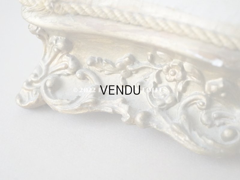 画像14: 【12周年セール対象外】19世紀末 アンティーク ロカイユ装飾の台座 ブラウンのベルベット