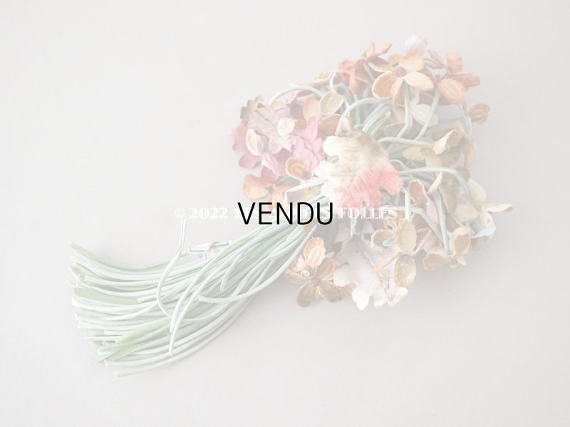 画像7: 【12周年セール対象外】アンティーク  シルクベルベットの布花 大きなブーケ