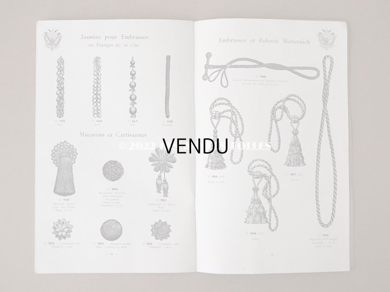 画像10: 【12周年セール対象外】アンティーク パスマントリーのカタログ  - A.LOUVET -