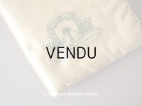 ＊蚤の市＊アンティーク シルク製 小さなポシェット ローズパニエ柄　- MAISON DES 100.000-CHEMISES - 