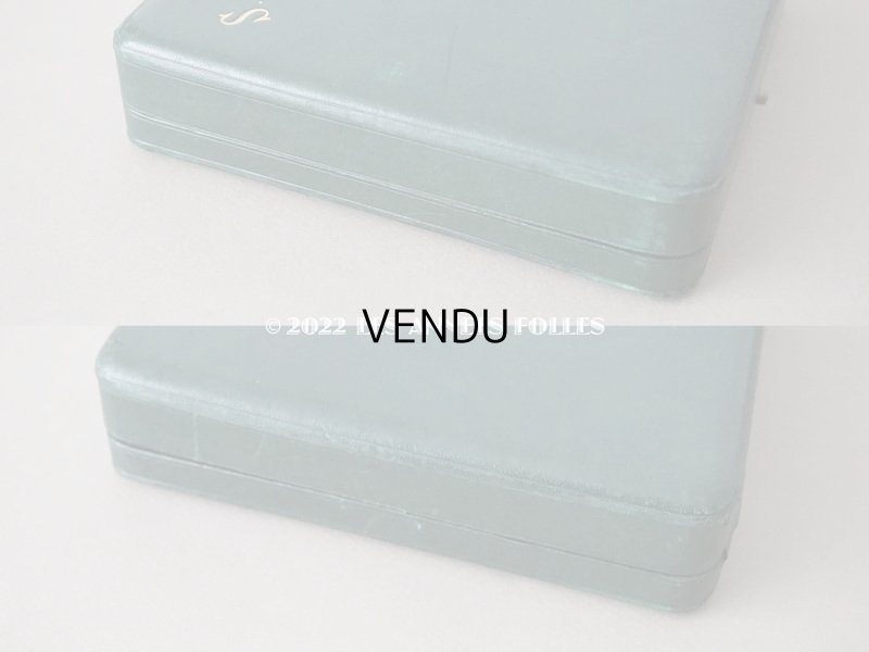 画像9: 【12周年セール対象外】アンティーク 本革製 イニシャル入り S.J. 大きなジュエリーボックス  ダークグリーン