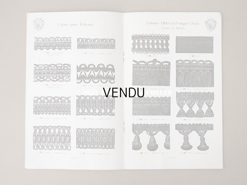 画像7: 【12周年セール対象外】アンティーク パスマントリーのカタログ  - A.LOUVET -