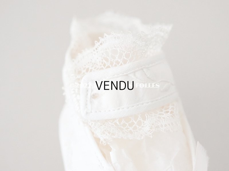 画像9: 【12周年セール対象外】1900年代 アンティーク ベビーシューズ  花模様の手刺繍入り ピンクのロココモチーフ付き