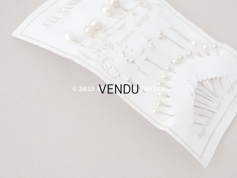 画像6: 【12周年セール対象外】 アンティーク パールのエパングル コミュニオンのヴェール EPINGLES "VIOLE" POUR 1er COMMUNION - A LA SAMARITAINE -