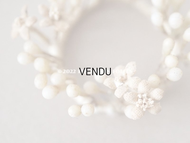 画像5: 【12周年セール対象外】1900年代 アンティーク ミニョネット用 ワックスフラワーのとても小さなティアラ