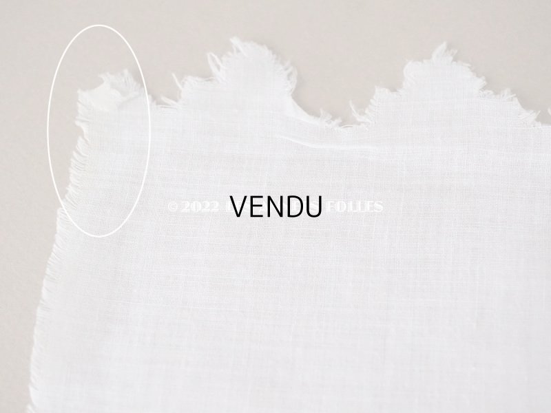 画像10: 【12周年セール対象外】アンティーク ドットの手刺繍　幅広　スカラップレース（生地) コットン製　1.45m 幅26cm