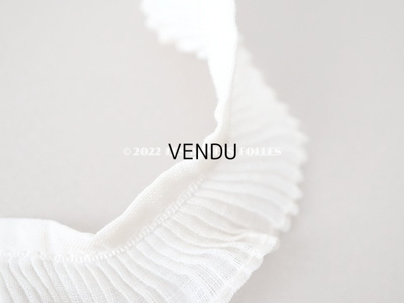 画像5: 【12周年セール対象外】アンティーク プリーツリボン オフホワイト  2.2cm幅  50cm