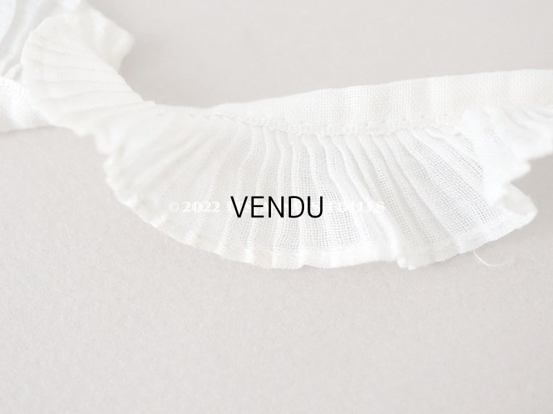 画像8: 【12周年セール対象外】アンティーク プリーツリボン オフホワイト  2.2cm幅  50cm