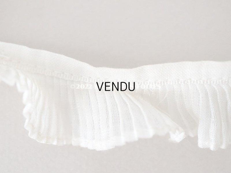 画像9: 【12周年セール対象外】アンティーク プリーツリボン オフホワイト  2.2cm幅  50cm