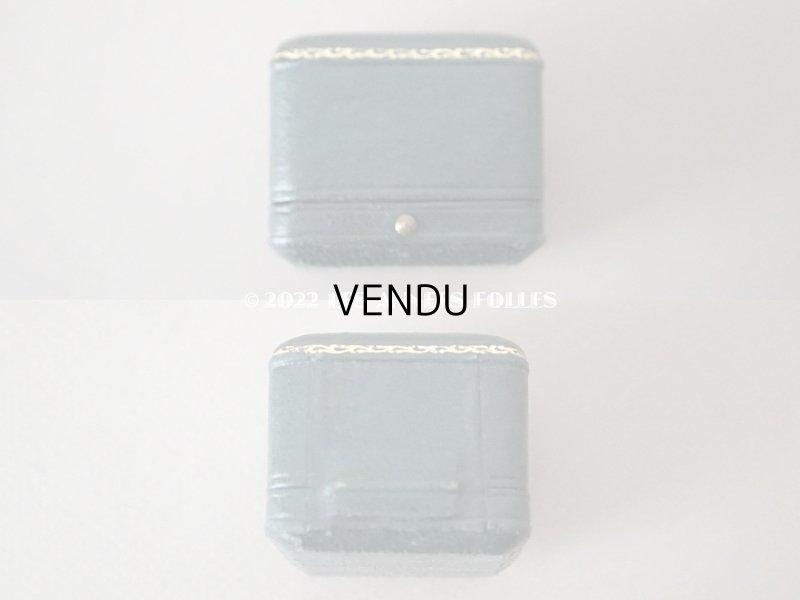 画像7: 【12周年セール対象外】19世紀末 アンティーク  本革製 リングボックス ジュエリーボックス 金彩入り ダークグリーン