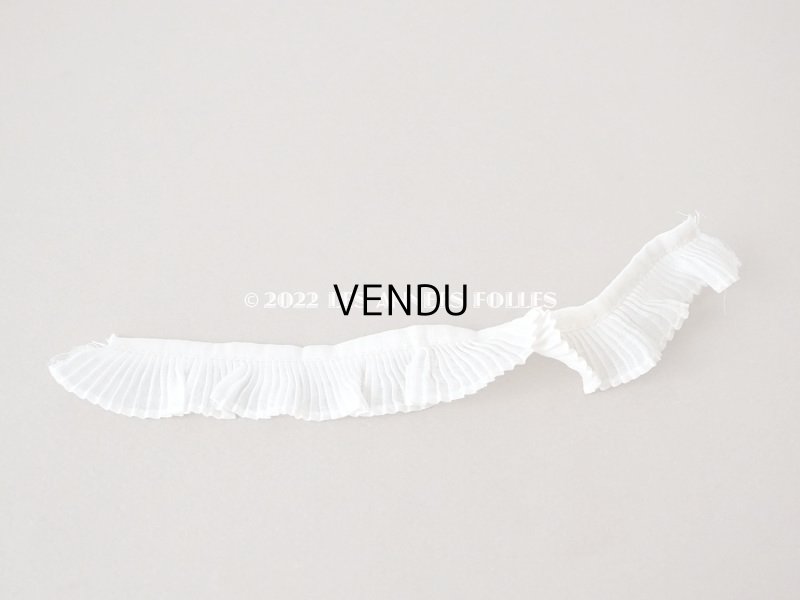 画像3: 【12周年セール対象外】アンティーク プリーツリボン オフホワイト  2.2cm幅  50cm