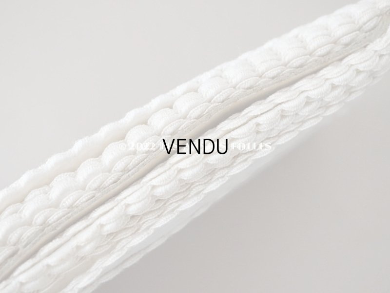 画像7: 【12周年セール対象外】アンティーク スカラップレース コットン製  幅1.3cm  25〜30m巻き