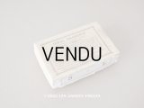 アンティーク  箱付き イニシャル モノグラム N3【L】8ピース & 【S】6ピース IDEAL BRODERIE