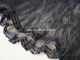 画像7: 19世末 アンティーク 未使用 黒のシルクオーガンジーのドレスの裾 約2〜3m 55cm幅