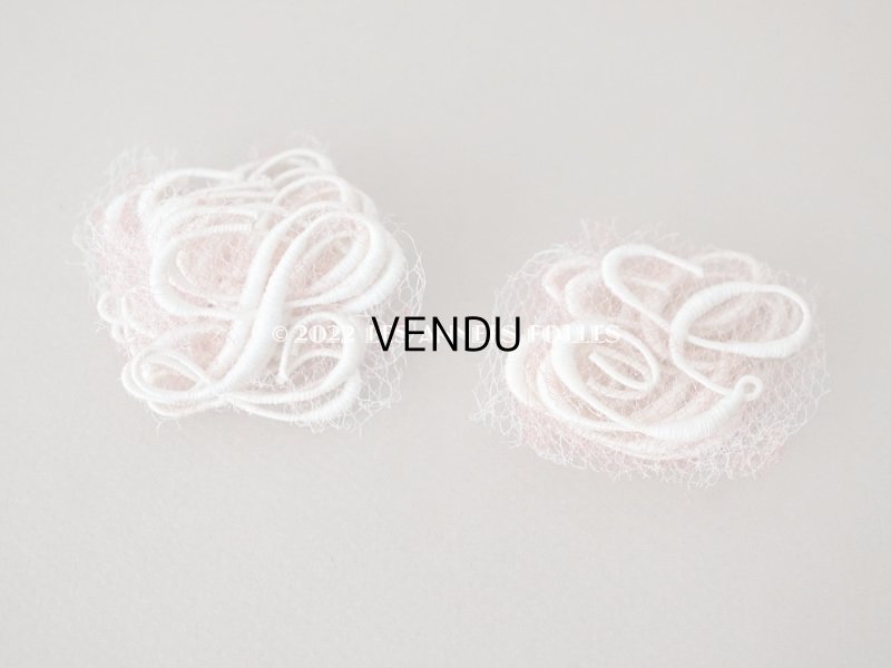 画像9:  アンティーク  箱付き イニシャル モノグラム N3【L】8ピース & 【S】6ピース IDEAL BRODERIE