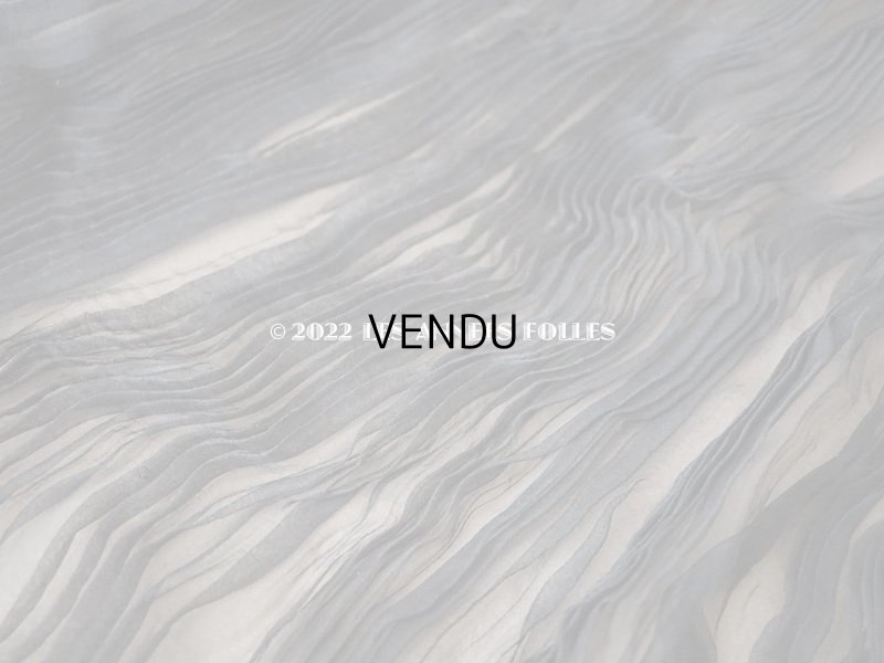 画像9: 19世末 アンティーク 未使用 黒のシルクオーガンジーのドレスの裾 約2〜3m 55cm幅