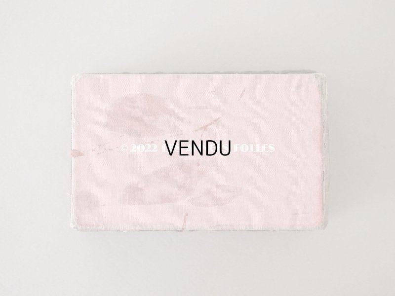 画像10: アンティーク　シルク製 ロココトリム付 オールドローズ色のボックス